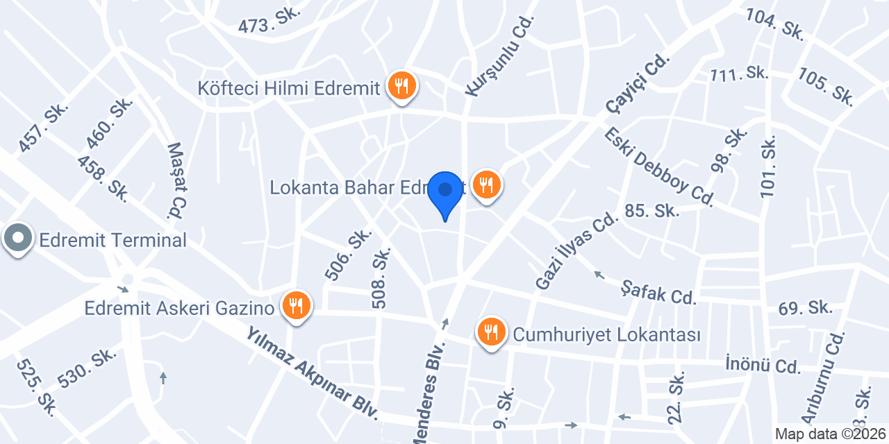 Mihrinur Store Edremit konumu