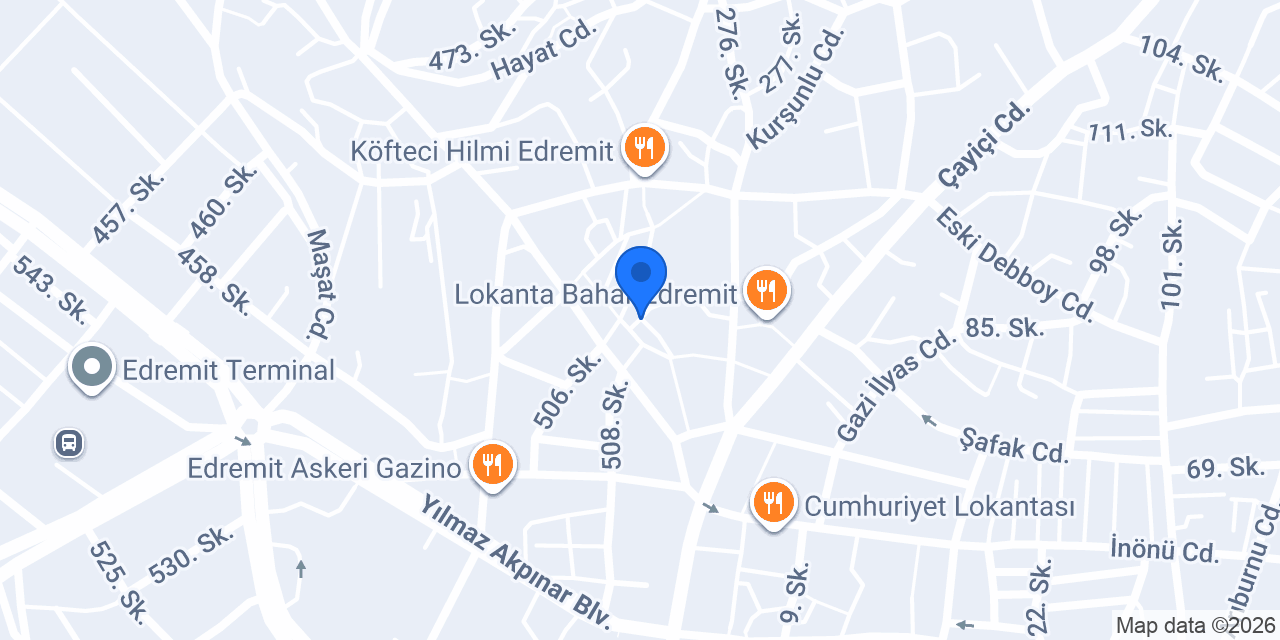 TAKIŞTIR EDREMİT konumu