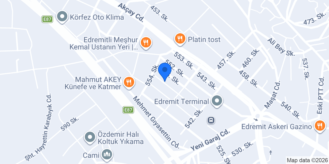 Çağdaş Oto Boya konumu