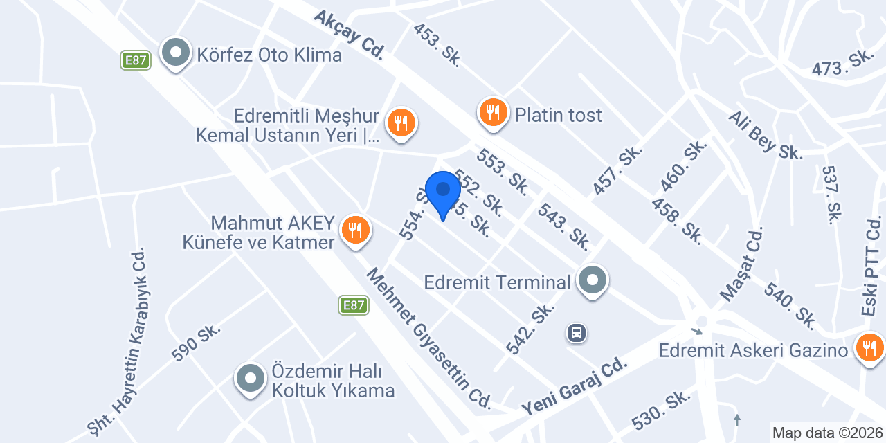 Çağdaş Oto Boya konumu