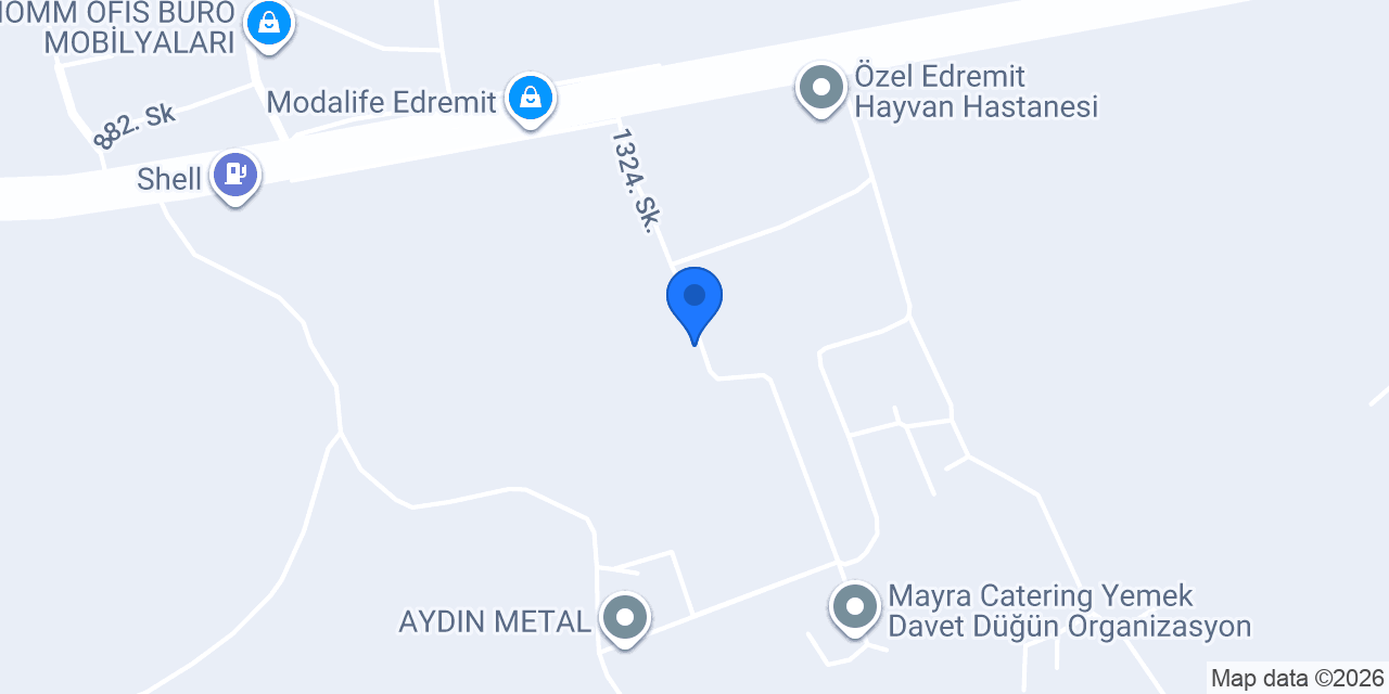 Edremit Pergule Ve Teras Kapatma konumu