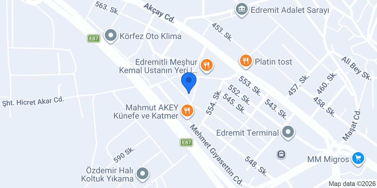 Macitler Rent a Car konumu