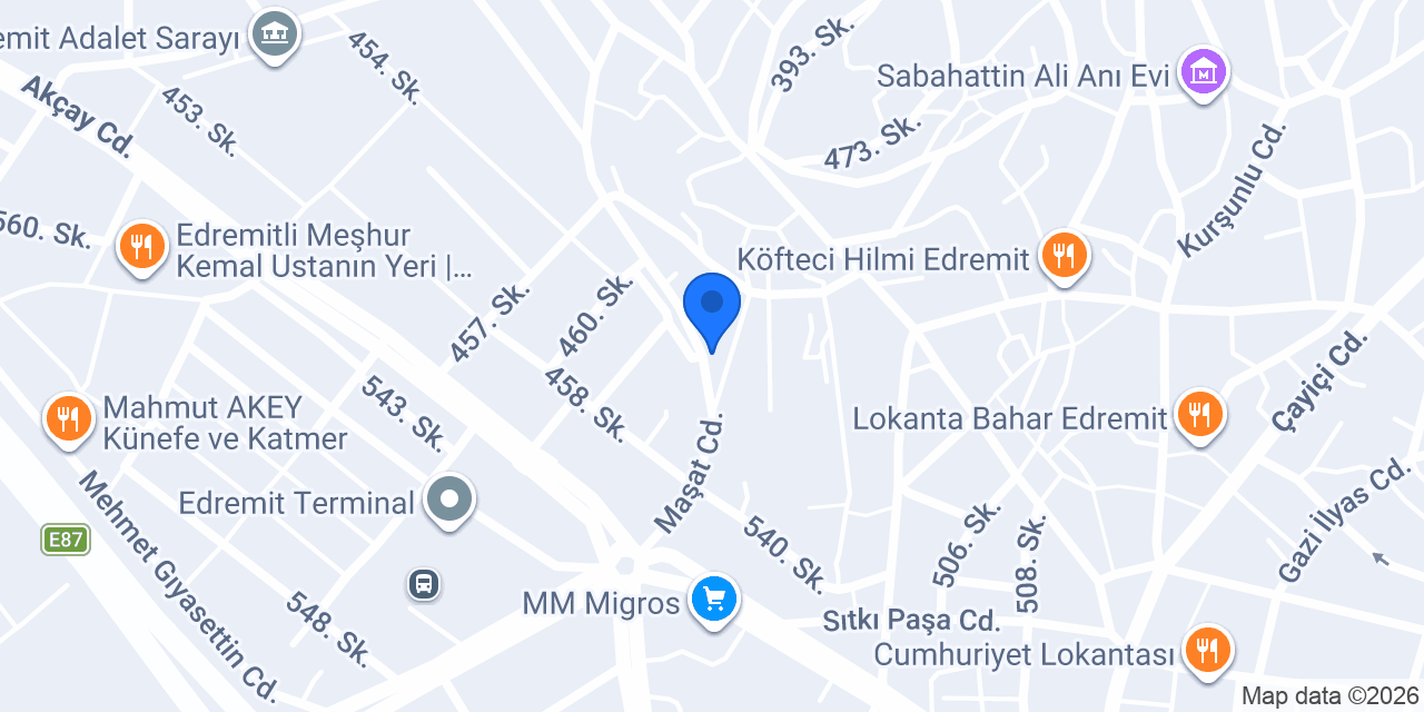 Has Mobilya Edremit konumu