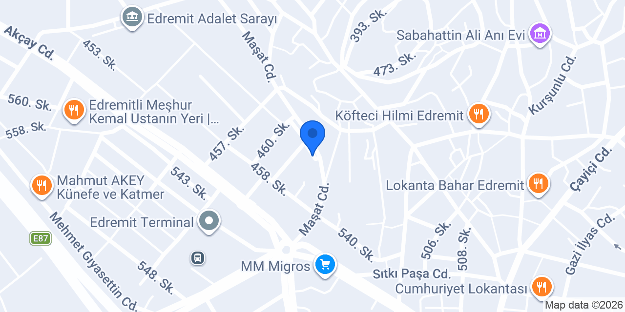 Edremit İş kıyafetleri konumu