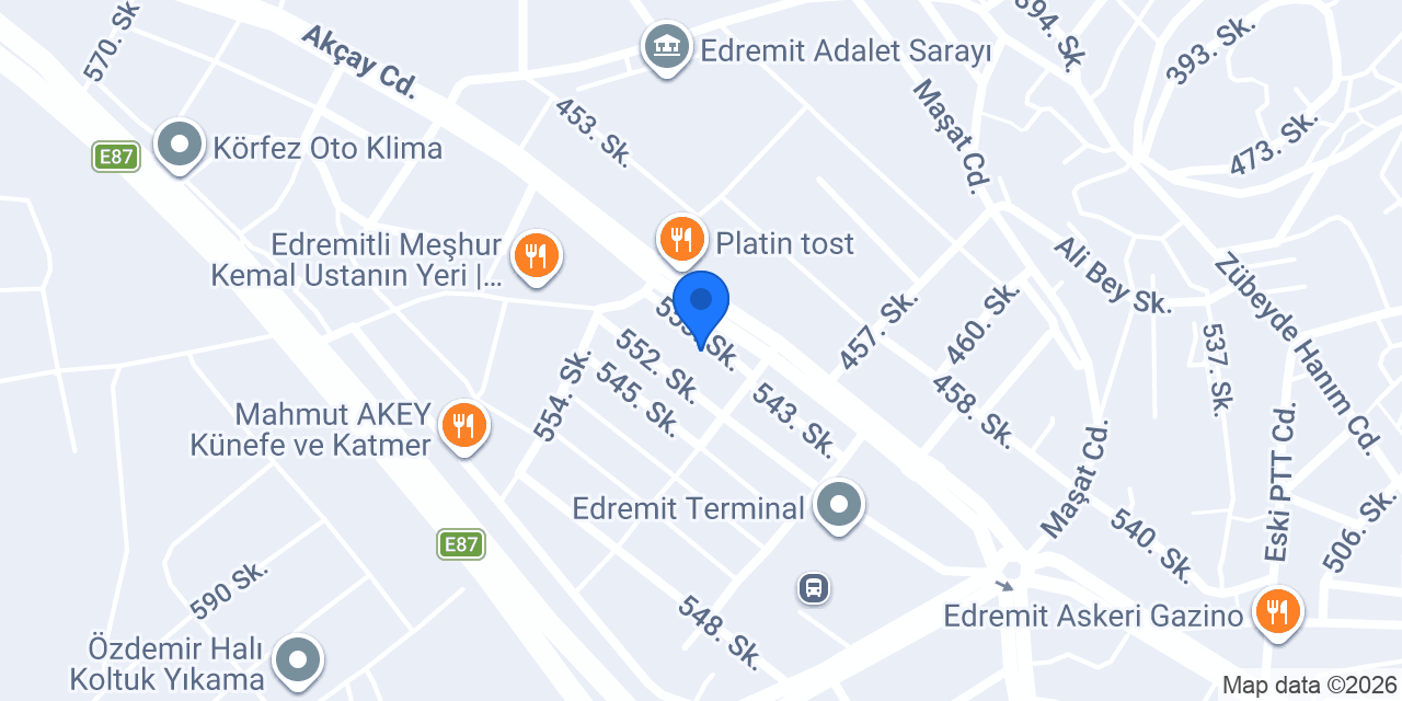 Tez İş Otomotiv konumu