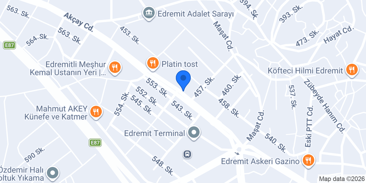 Özçam Hukuk Bürosu konumu