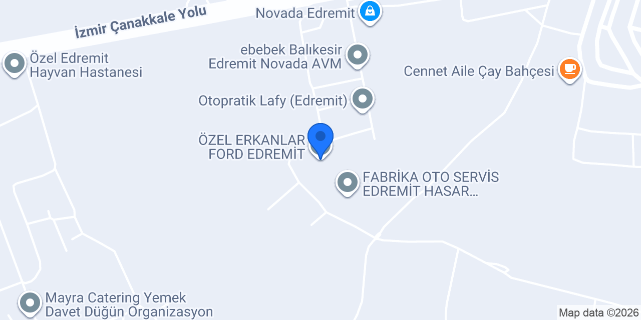 ÖZEL ERKANLAR FORD EDREMİT konumu
