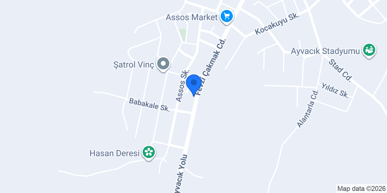 Çevik Apart Pansiyon konumu