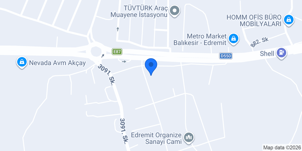 REMZİ ÇAKAR GIDA SAN. TİC. A.Ş. konumu