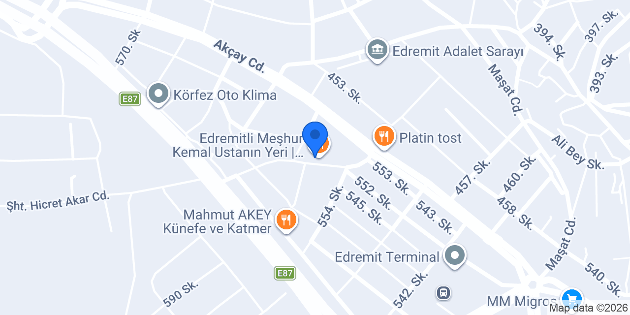 Denize İskele konumu