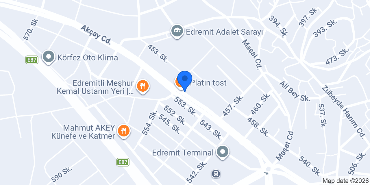 Mavi Oto Yedek Parça konumu