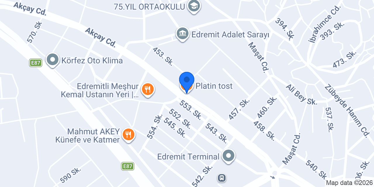 Platin tost konumu