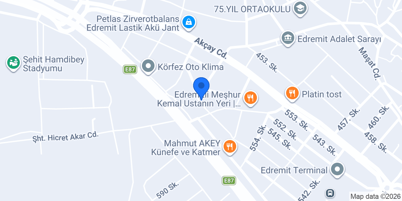 Özsan Oto konumu