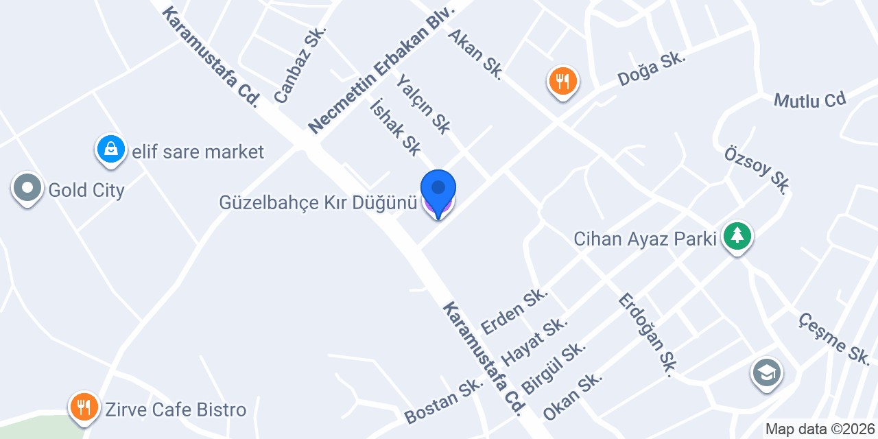 Güzelbahçe Kır Düğünü konumu