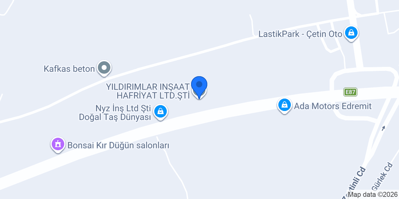 YILDIRIMLAR INŞAAT HAFRİYAT LTD.ŞTİ konumu