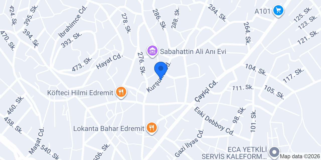 Beyoğlu Özkan Et Pazarı konumu