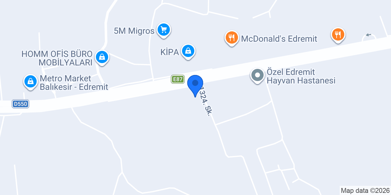 Özel Edremit Yaren Koleji konumu