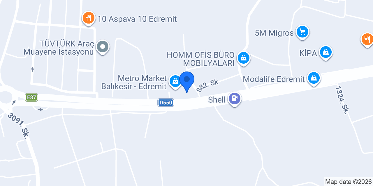 AKCAN Yapı Market konumu