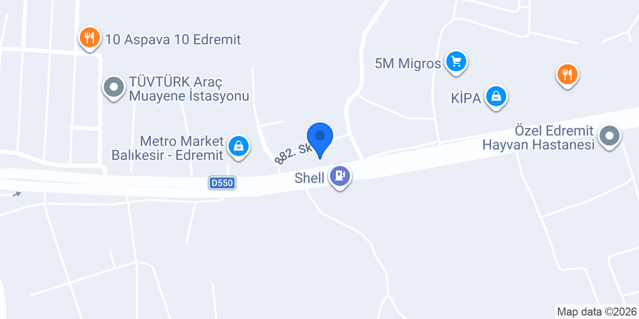 CEMTAŞ Avize Evi konumu