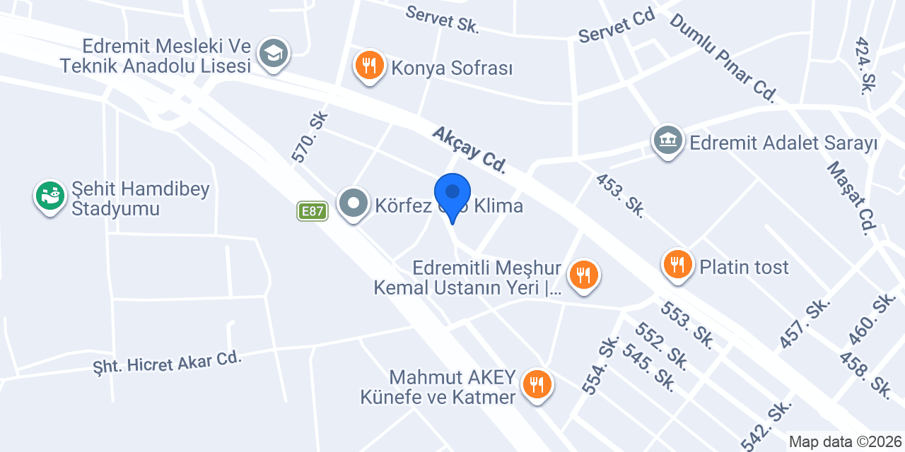 Yiğit efe oto kaporta konumu