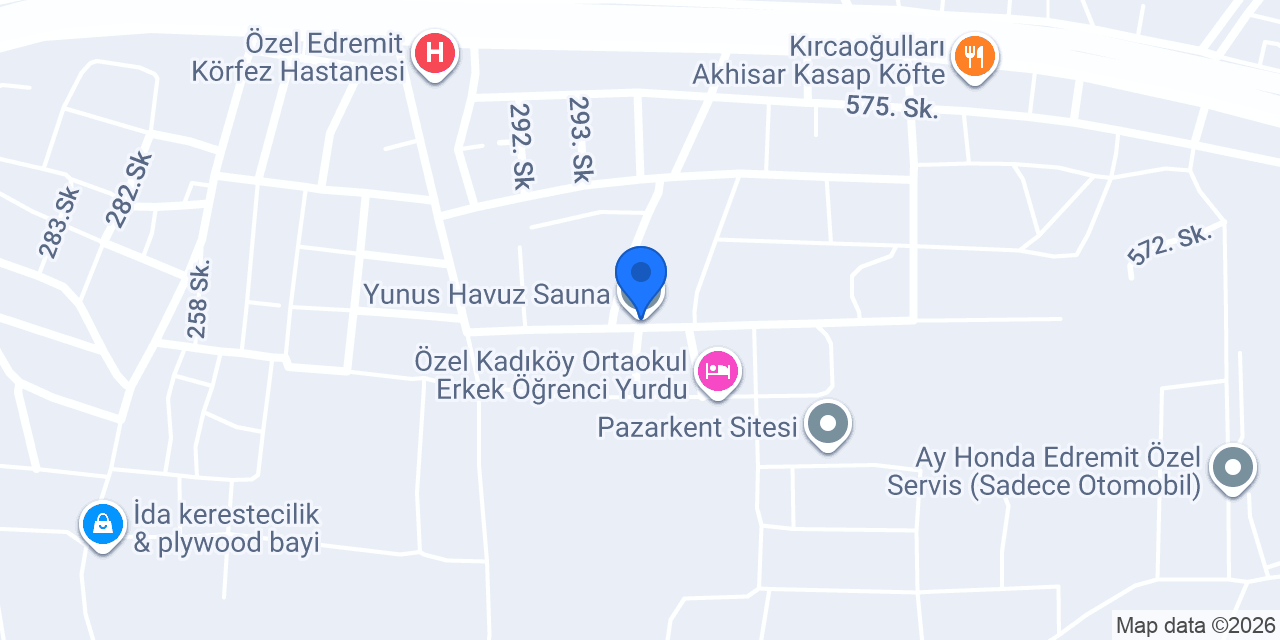 Yunus Havuz Sauna konumu