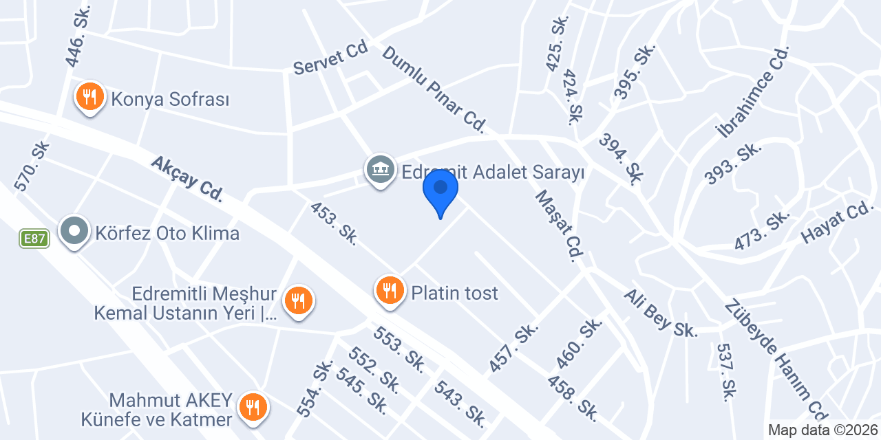 Avukat Bünyamin ÇİFTÇİ konumu