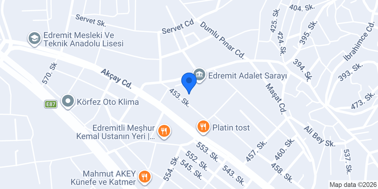 Halil Usta Unlu Mamülleri konumu