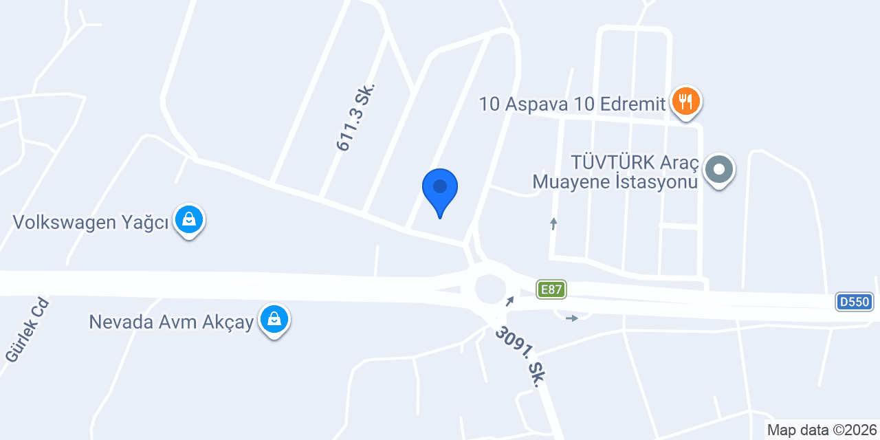 Delta Fren Servisi konumu