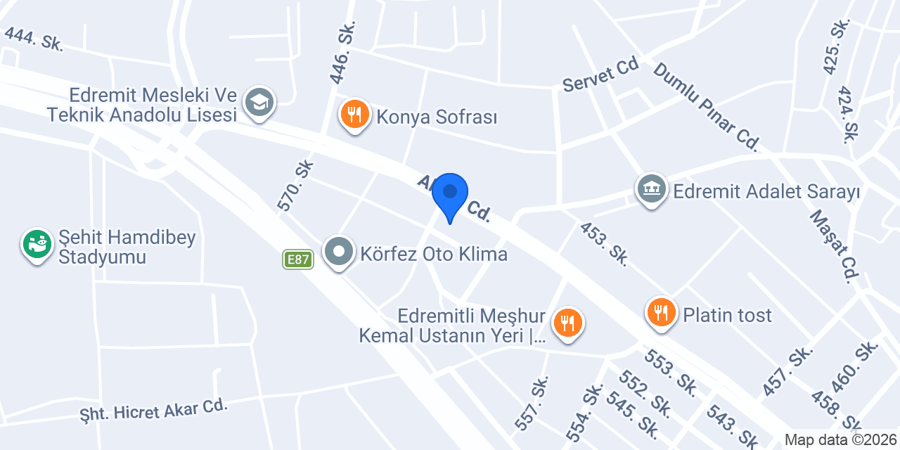 Edremit Dekorasyon konumu