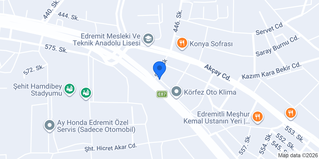 Sönmez Oto Lastik - Mutlu Akü konumu