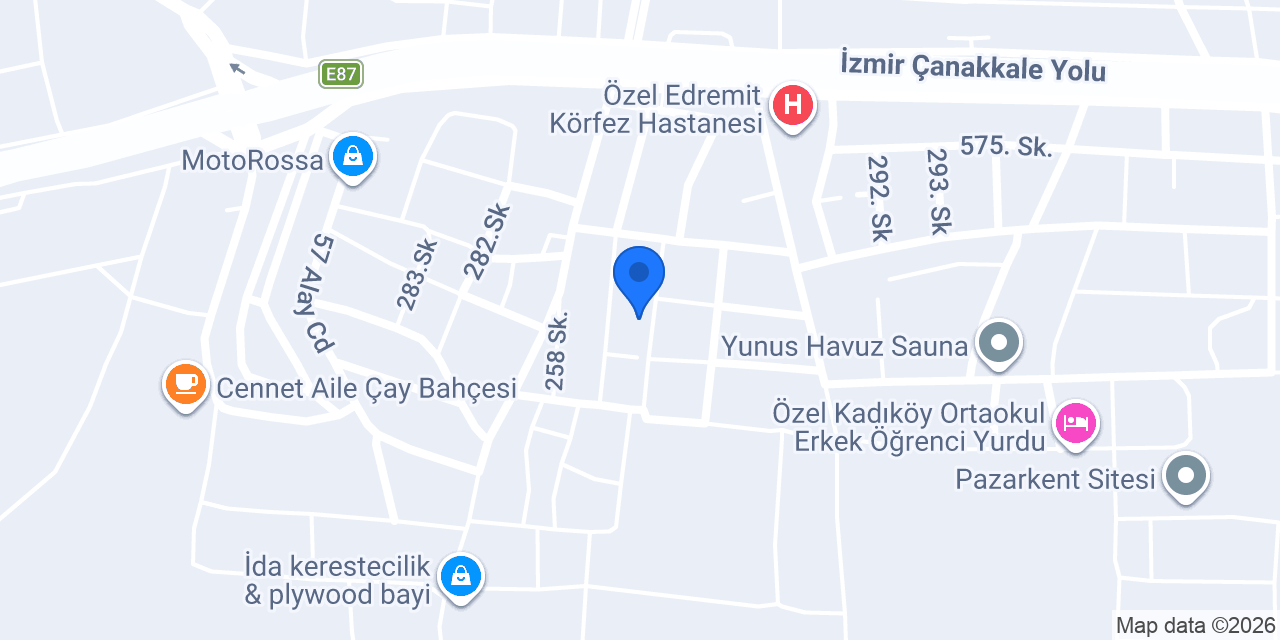 Edremit Yapı Tesisat konumu