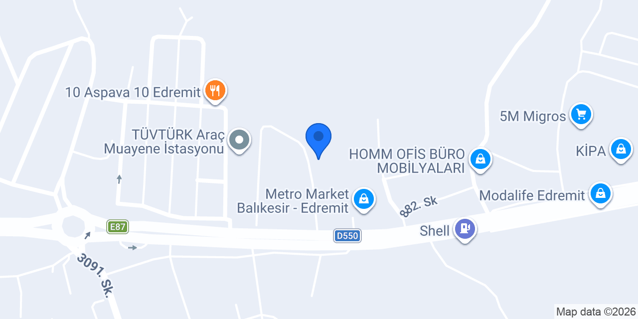 TEKNO ISI EDREMİT ŞUBE konumu
