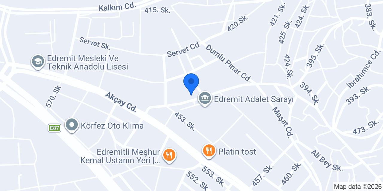 Edremit Avukat Sevde Sena Asar konumu