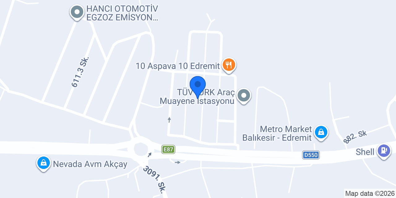 Açıl Oto Elektrik konumu