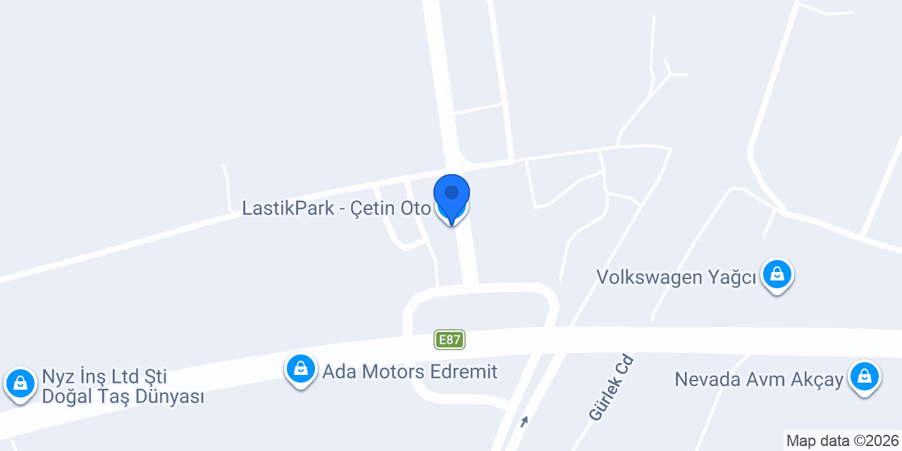 LastikPark - Çetin Oto konumu