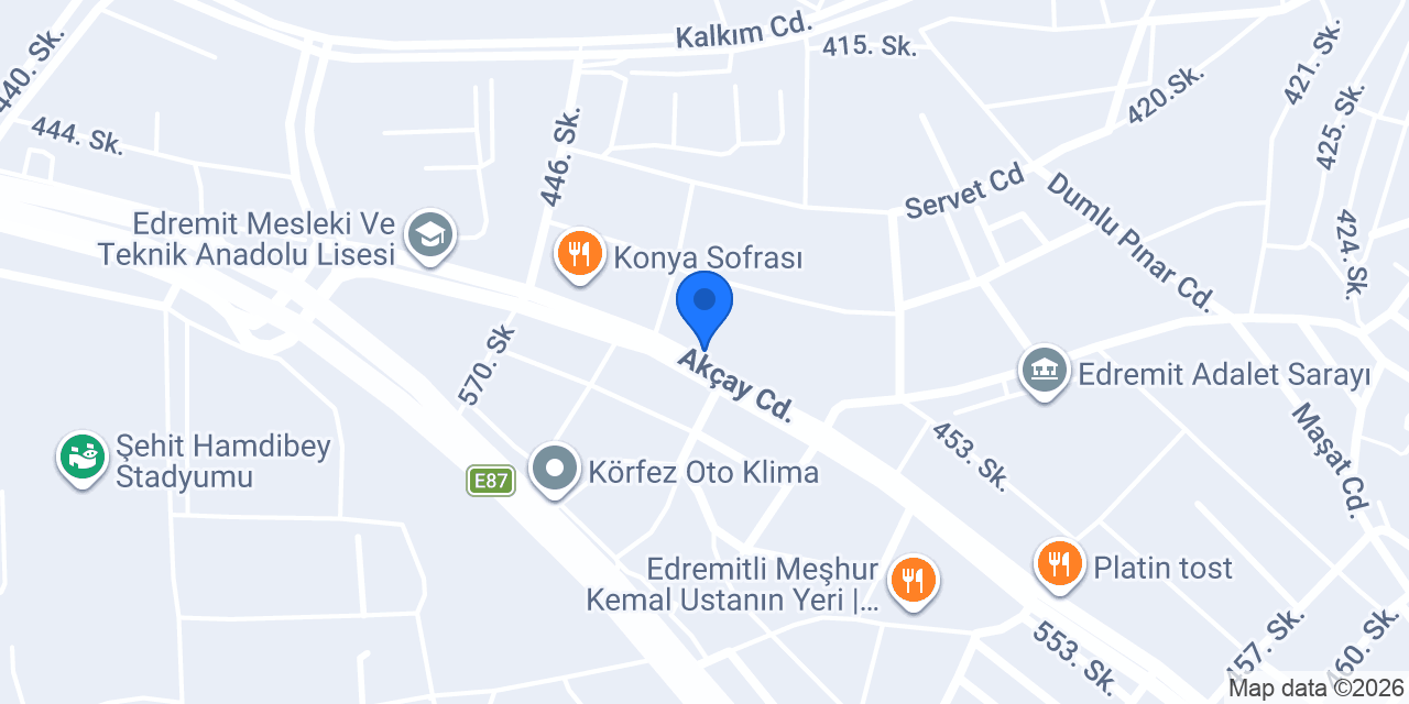 EDREMİT YAPI EDREMİT BALIKESİR konumu