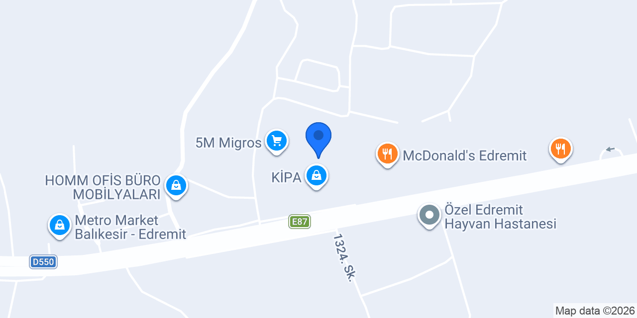 Doğtaş Outlet Edremit konumu
