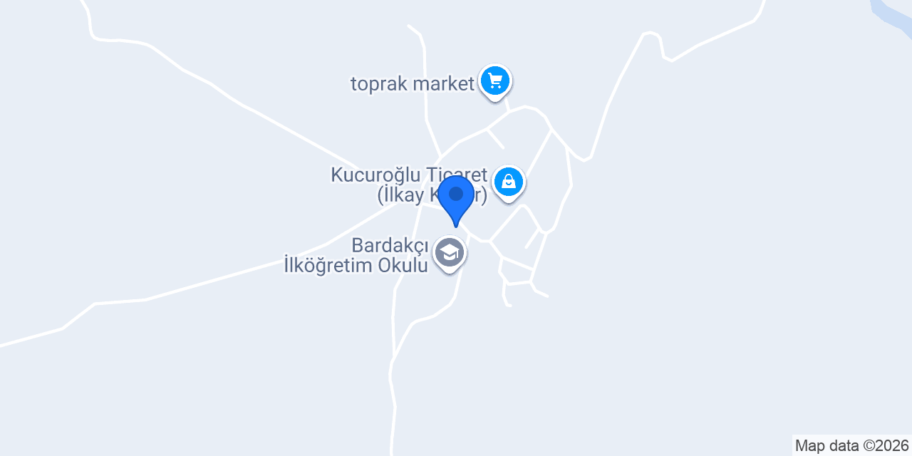Bardakçı Köyü Muhtarlığı konumu