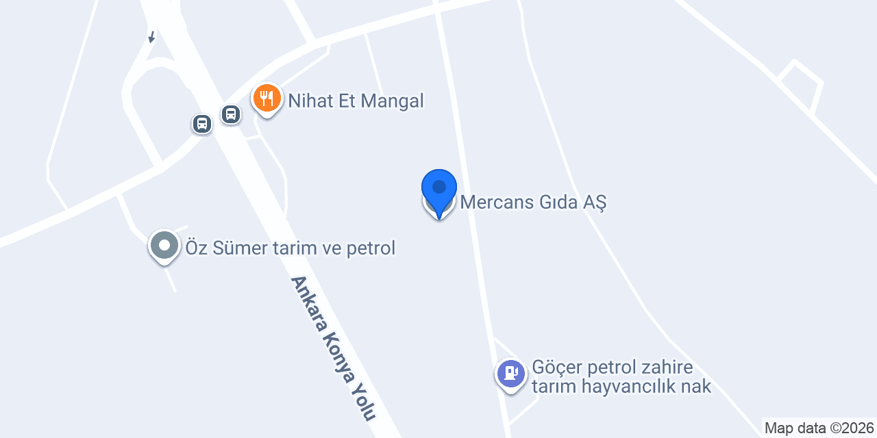 Mercans Gıda AŞ konumu