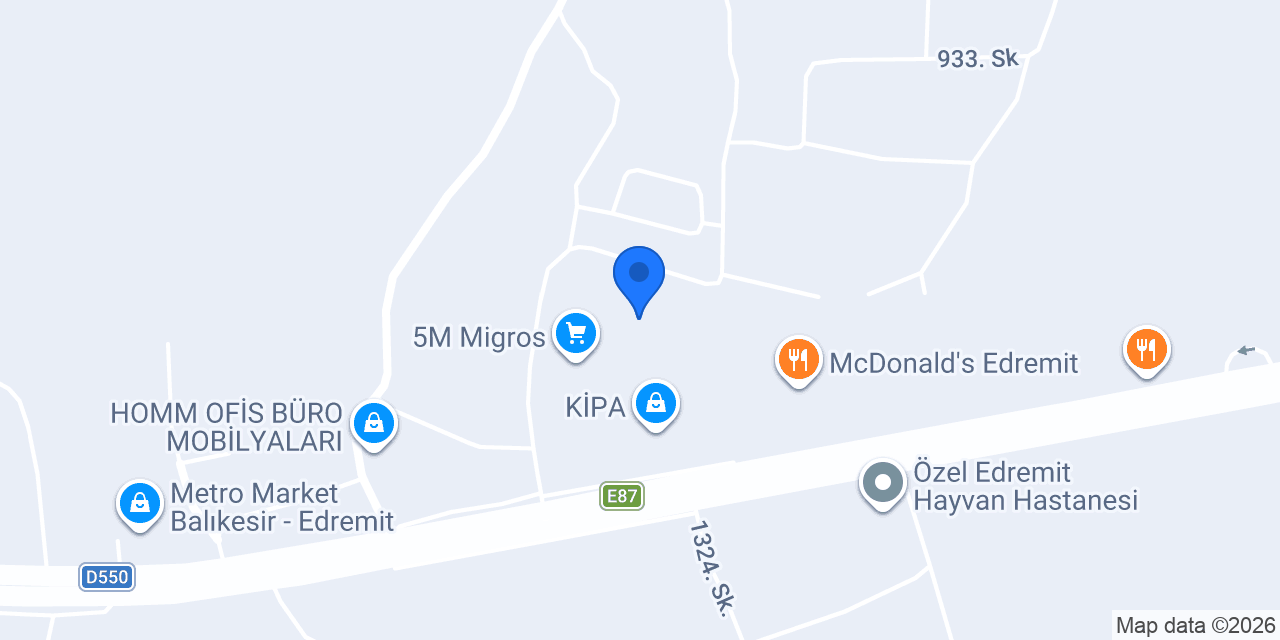 Terra Pizza - Edremit Kipa Avm konumu