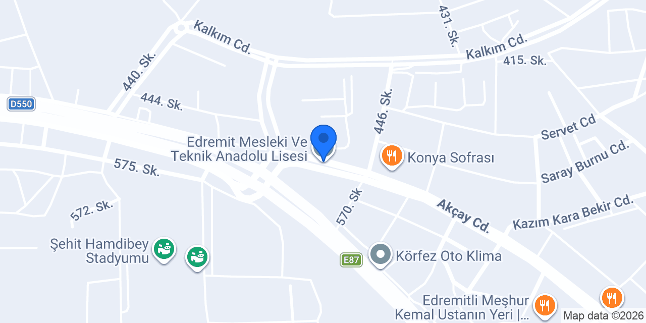 Edremit Mesleki Ve Teknik Anadolu Lisesi konumu