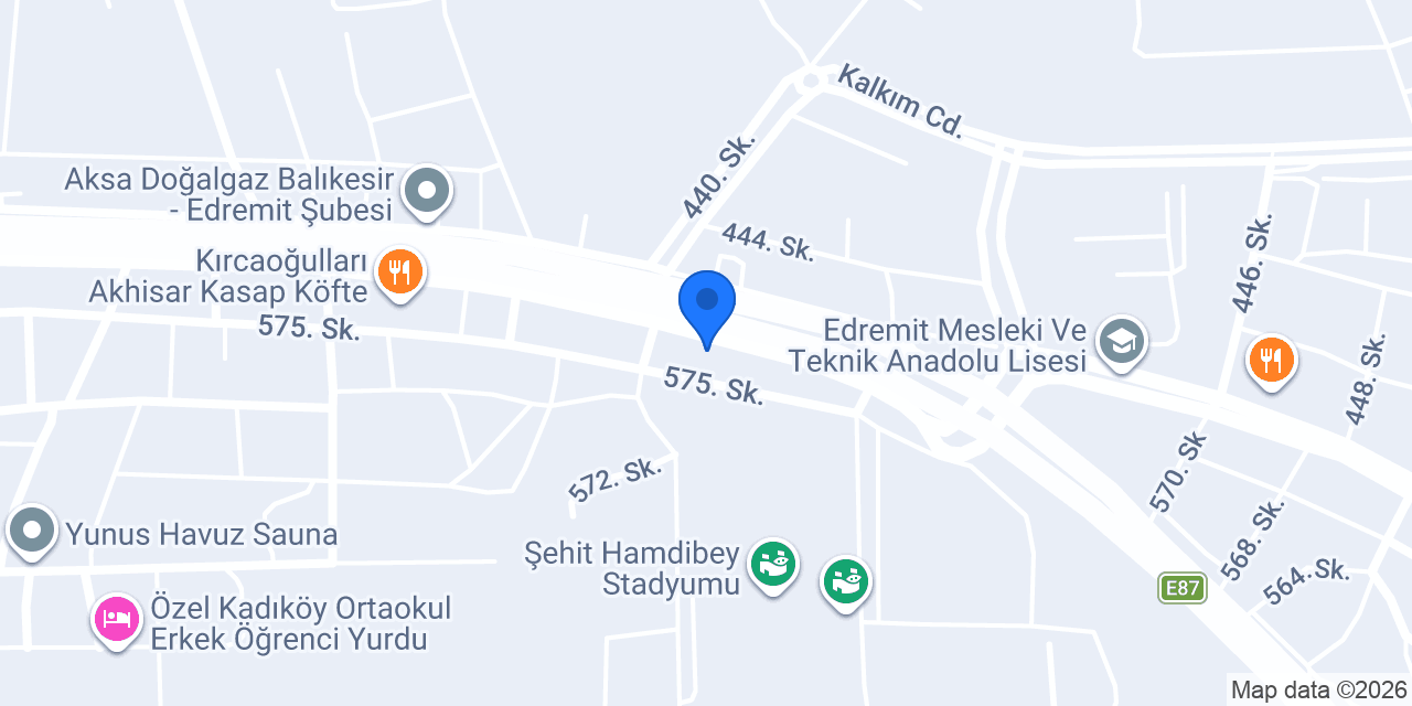 Uzman Oto servis Edremit konumu