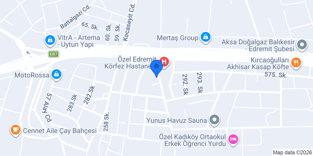 Edremit Hera Medikal konumu