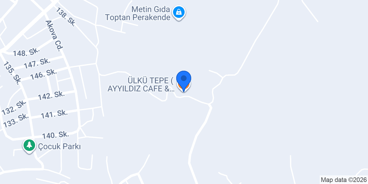 ÜLKÜ TEPE ( AYYILDIZ CAFE & RESTAURANT) konumu