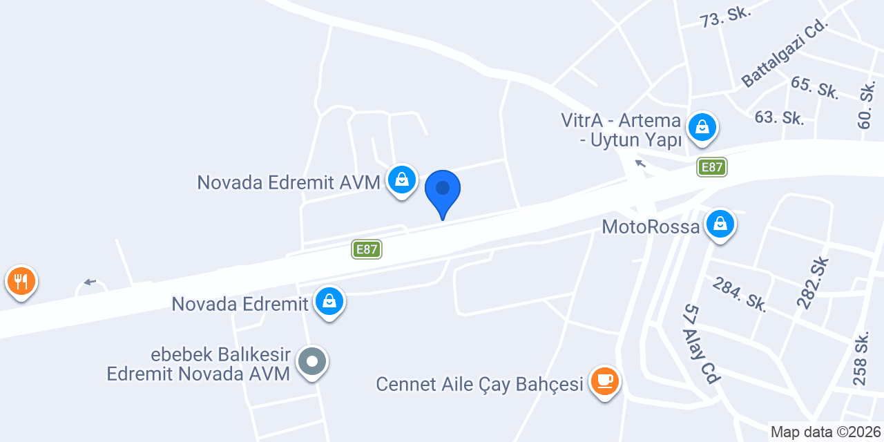 EDREMİT NOVADA TAKSİ konumu