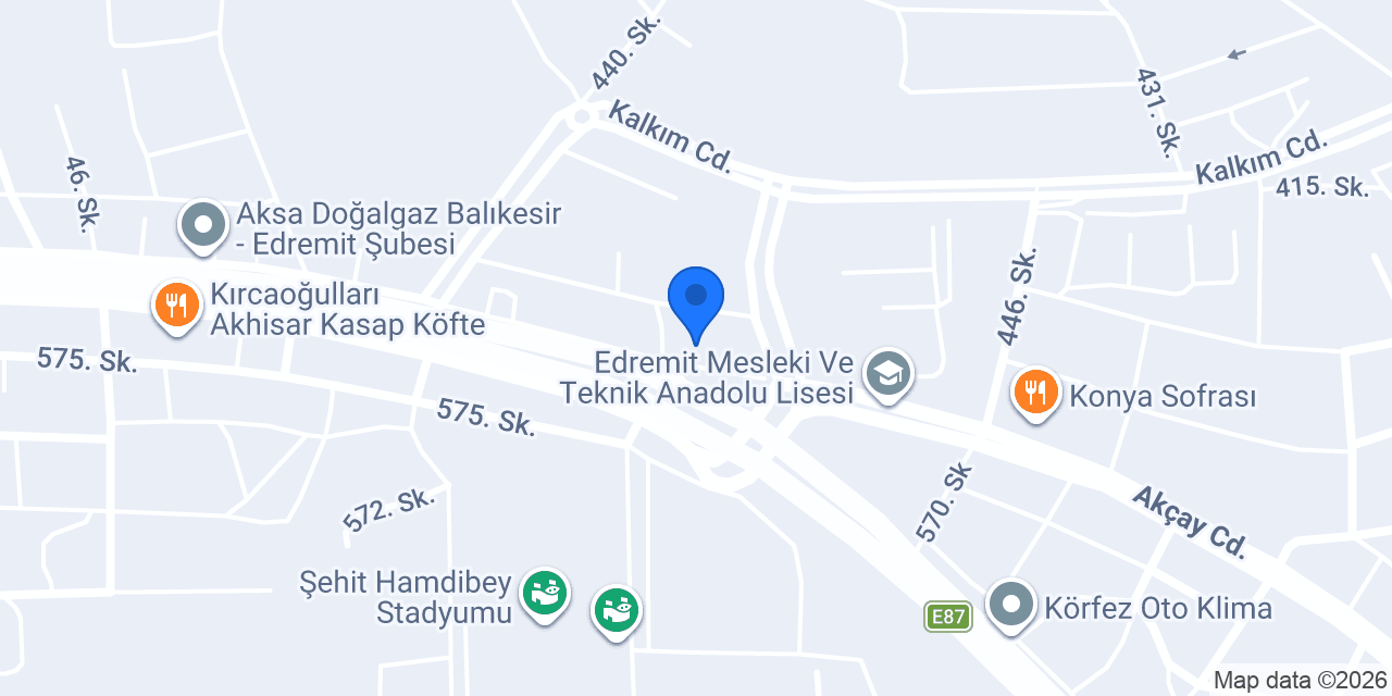 Bozoğlu Otomotiv konumu