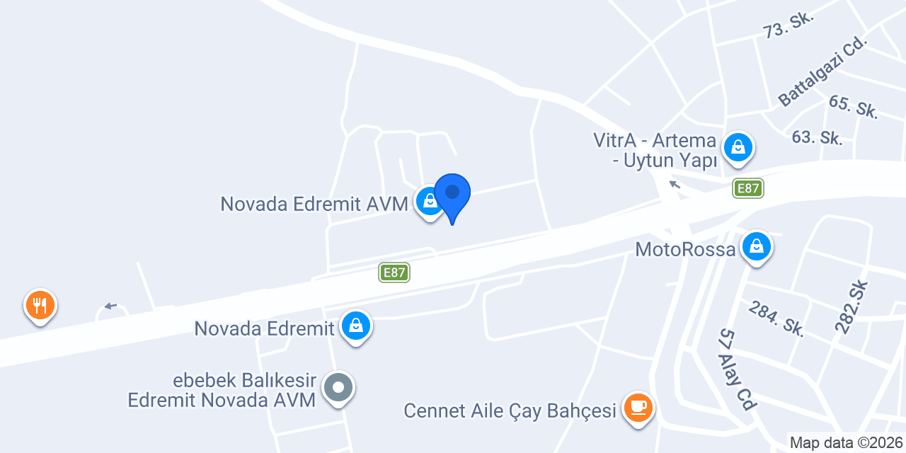 Boyner Balıkesir Edremit Novada konumu