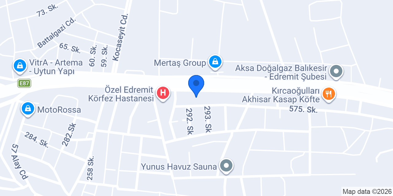 Aksular Seramik Ltd.Sti. konumu