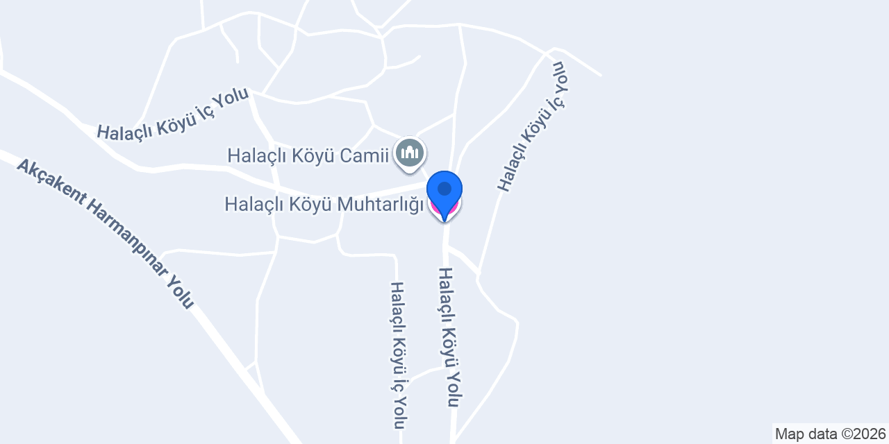 Halaçlı Köyü Muhtarlığı konumu
