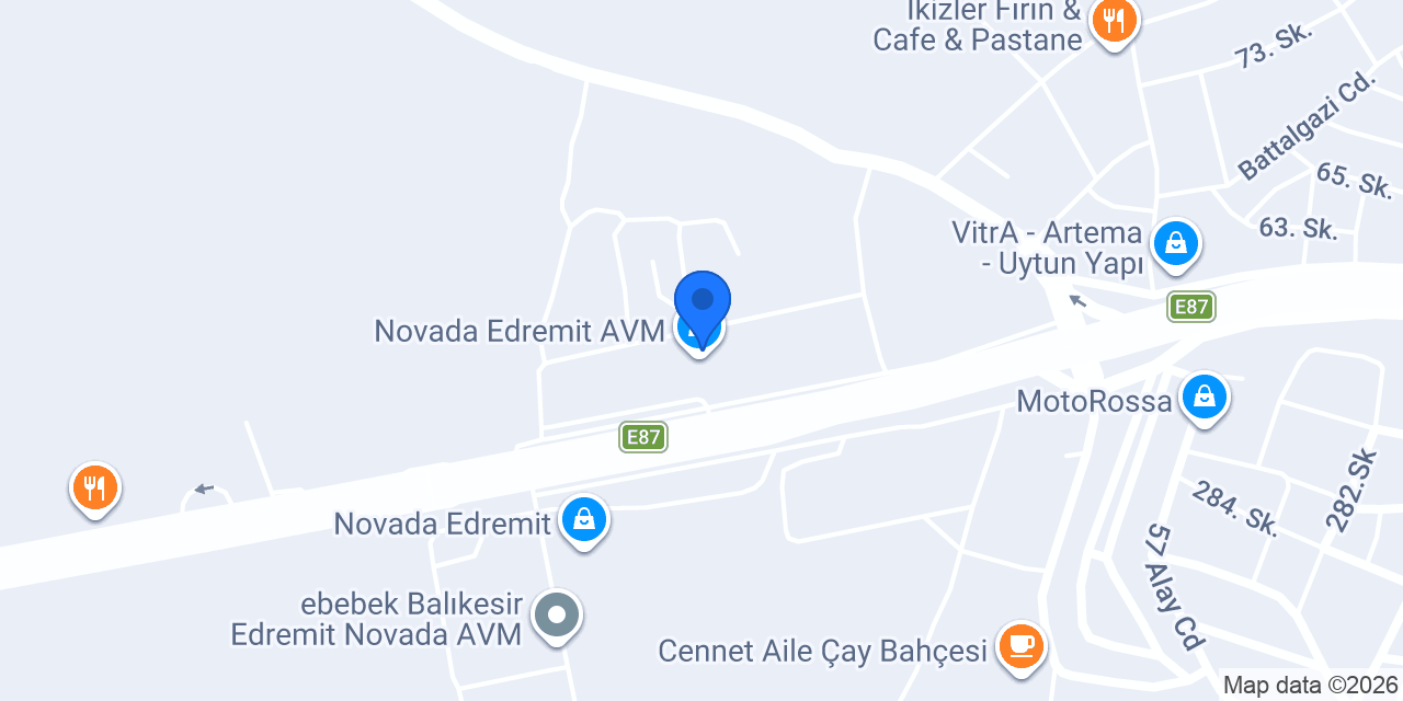de la Pau coffee co. - Edremit Novada AVM konumu
